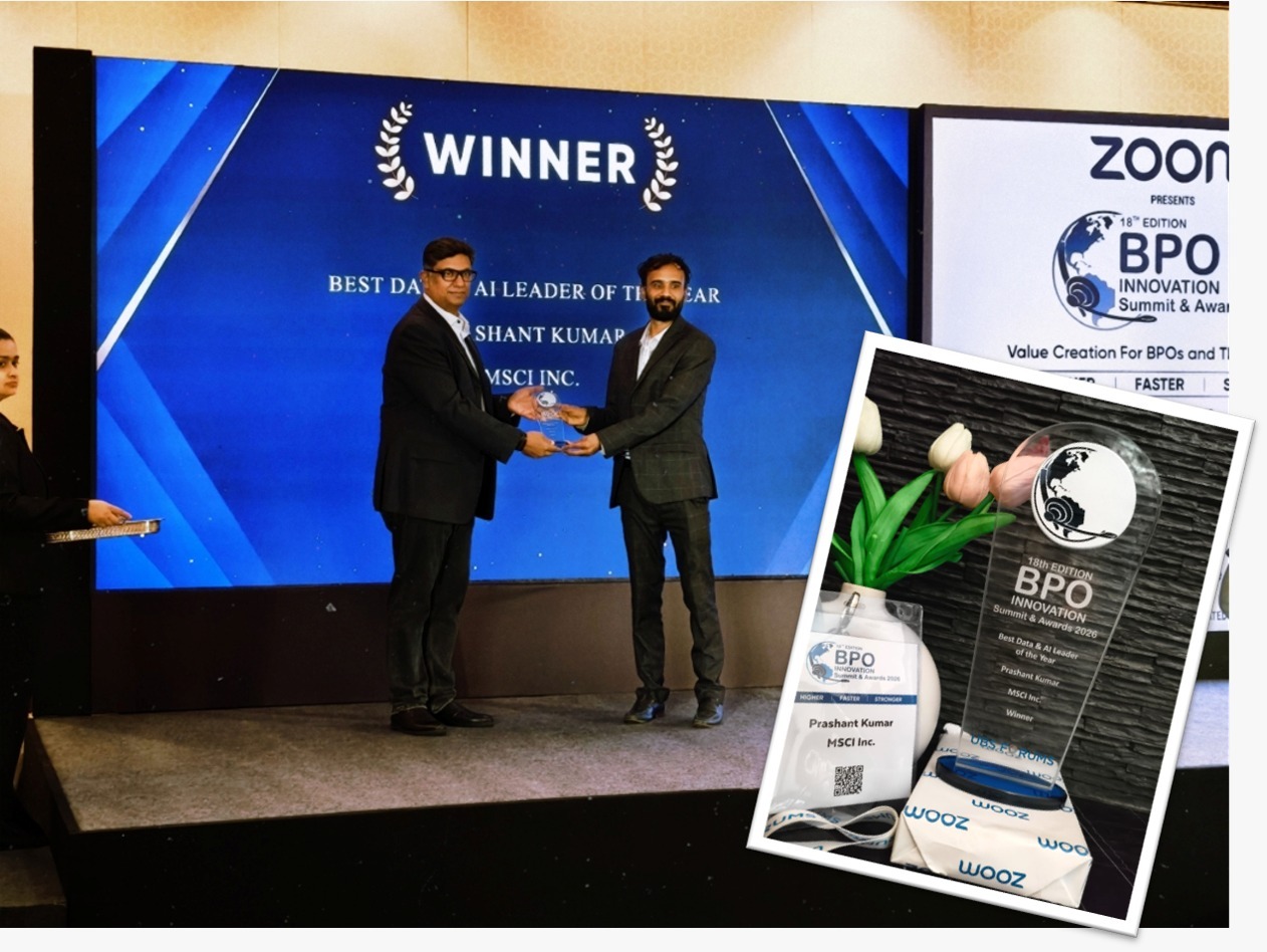Receiving Best Data & AI Leader of the Year, 2026